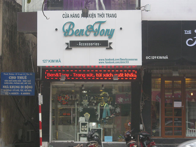 Cửa hàng phụ kiện thời trang Ben & Tony